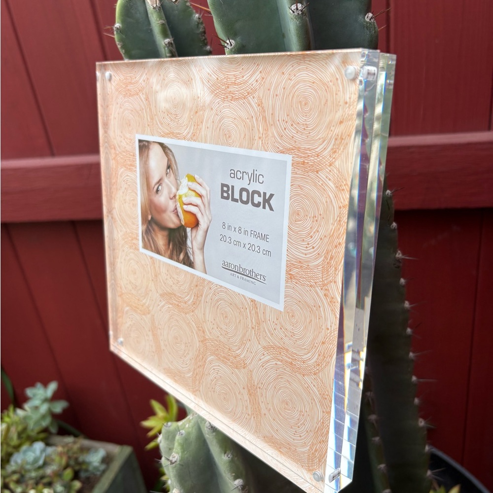 8 x 8” Acrylic Block Picture Frame - Picture 4 of 11